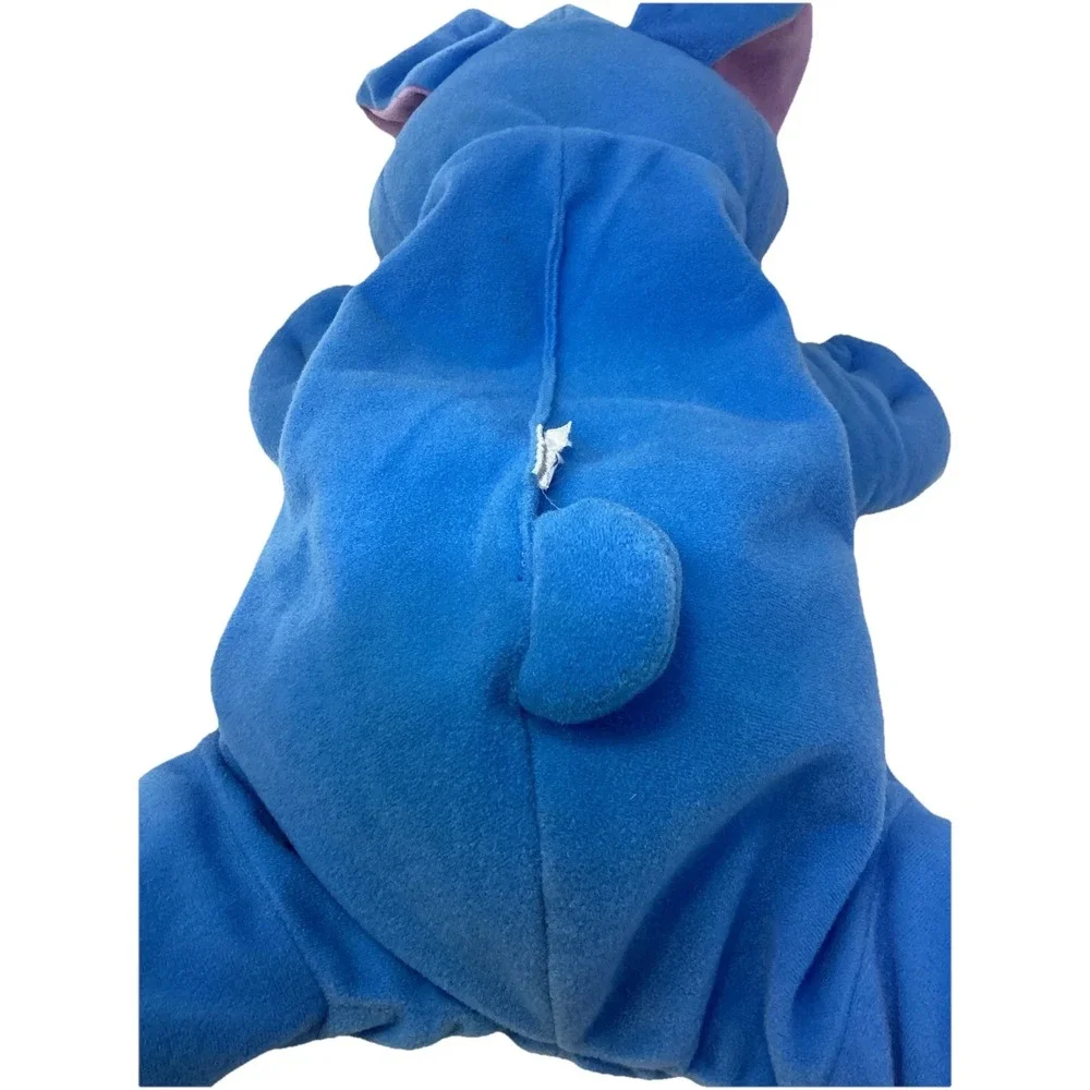 Vintage Fisher Price 1998 Rumple Puppy Plush Blue Pink Nose